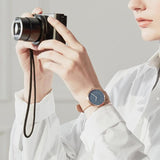 Storm Cloud 34mm + Navy Leather 16mm