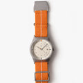 Orange mens field watch