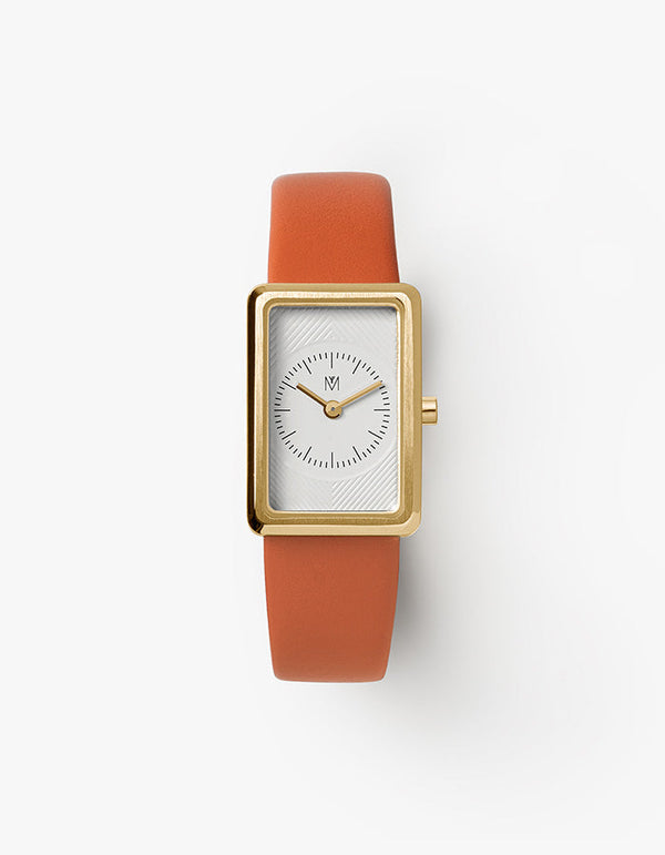 Chanin Orange 18MM | Art Deco | マベン ウォッチズ MAVEN WATCHES