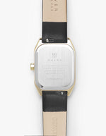 Symmetria Series - Black Leather Watch Band