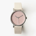White minimalist womens watch