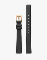 Symmetria Series - Black Leather Watch Band