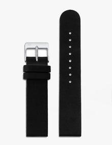 20mm ブラックレザーストラップ（シルバー）