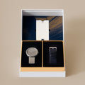 Smoke Green 40mm + Navy Leather 20mm