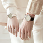 Smoke Green 40mm + Navy Leather 20mm